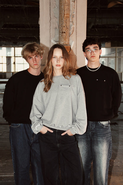 PUFFY CREWNECK (czarny)