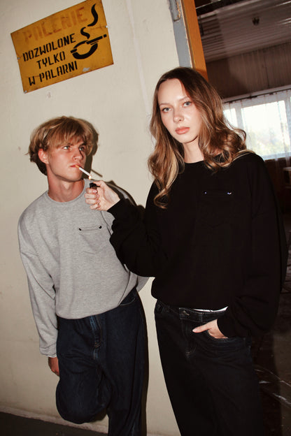 PUFFY CREWNECK (szary)